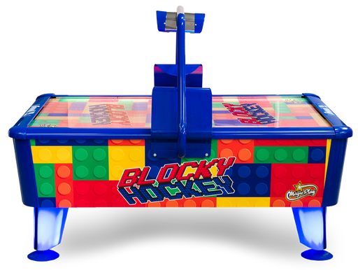 Vue 3 du air hockey Block Magic pour enfants de la marque Magic Play.