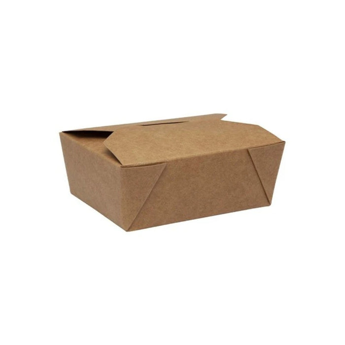 Boîte bio en carton kraft 500 ml, idéale pour des portions individuelles d'entrées et desserts.