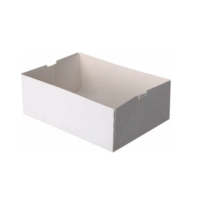 Caisette Pâtissière en Carton Blanc - 180 x 120 x 50 mm - Carton de 100 pièces