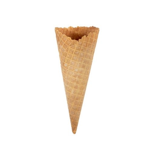 Cornet à glace dentelé R65 F – 64 mm de diamètre, 168 mm de hauteur – pour glace à l’italienne ou glace double.