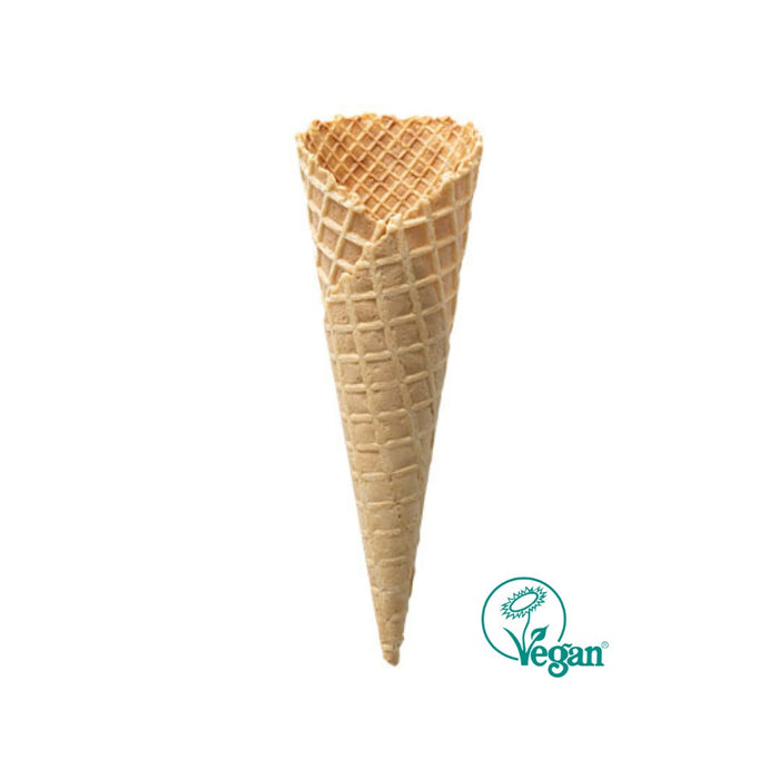 Cornet vide D5918, dentelé et vegan, hauteur 185 mm.