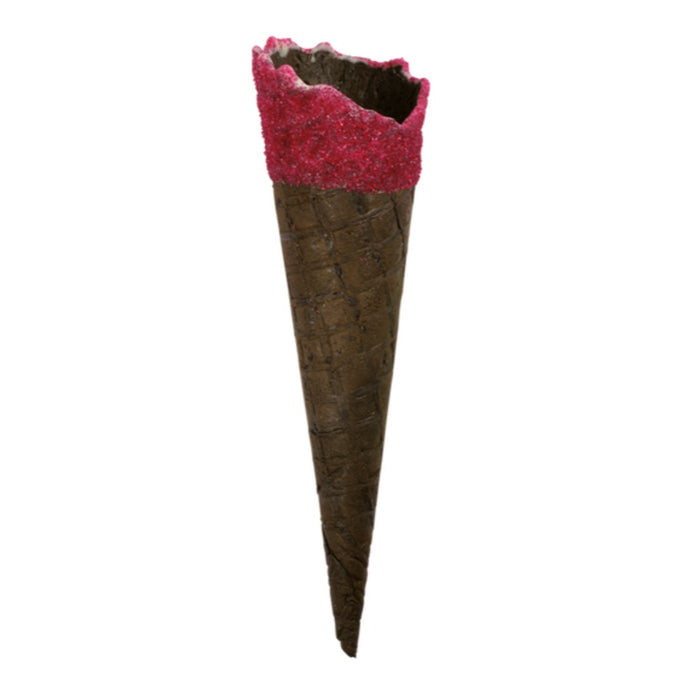 Dark Fizzy Rouge - Cornet à glace gaufrette enrobé rouge pétillant – H 177 x D 50 mm – 175 pièces