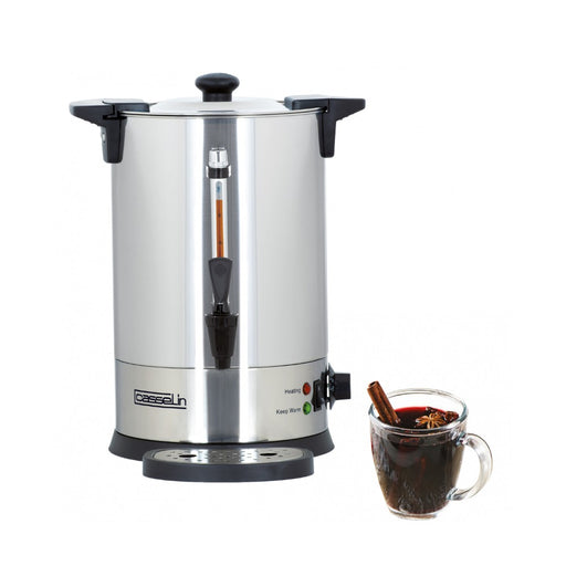 Distributeur 6,8 L inox – service vin chaud ou thé en format compact
