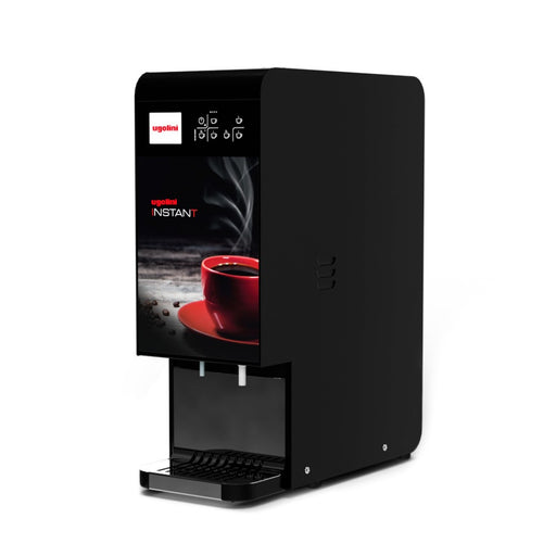 Distributeur de boissons chaudes UGOLINI INSTANT 2 – vue de face avec écran rétroéclairé et design compact