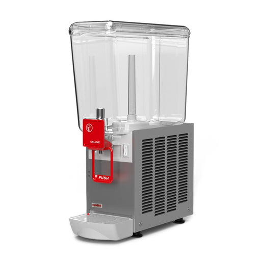 Arctic Deluxe 20/1 – distributeur de boissons froides vue de côté avec cuve 20 L transparente