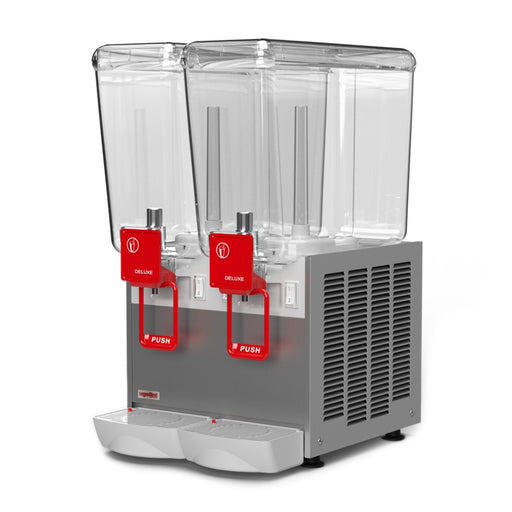 Arctic Deluxe 20/2 – distributeur de boissons froides vue de côté avec deux cuves de 20 L