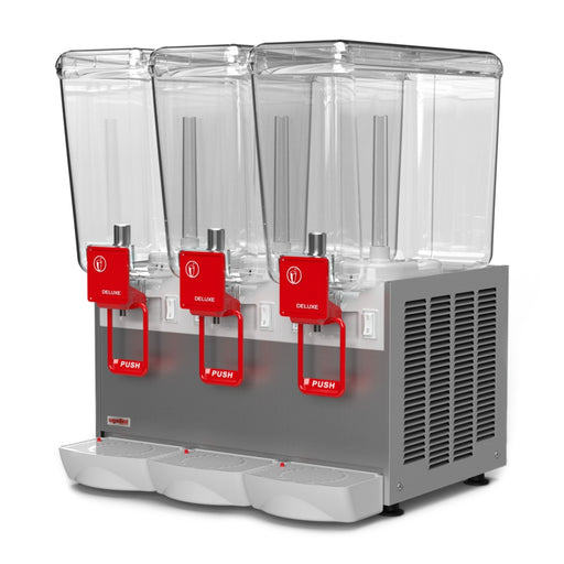 Arctic Deluxe 20/3 – distributeur de boissons froides vue de côté avec 3 cuves de 20 L