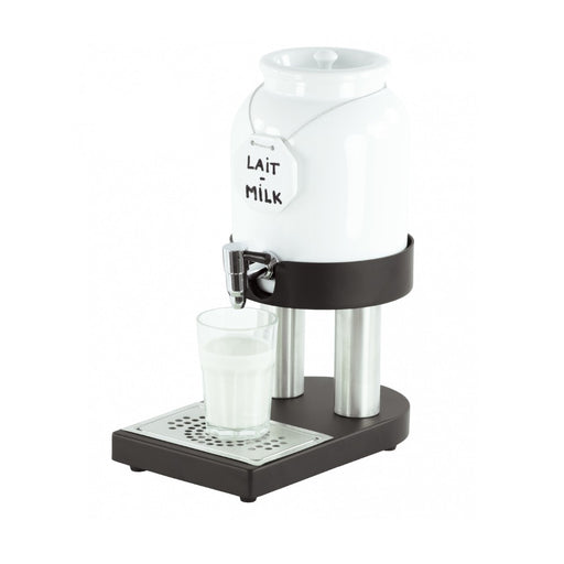 Distributeur lait froid 4 L – pot en porcelaine avec bac à glaçons