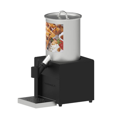 Distributeur de pâtes réfrigéré Casselin 8L, idéal pour crêpes et gaufres, avec plaque eutectique en inox, maintien au froid 6h.