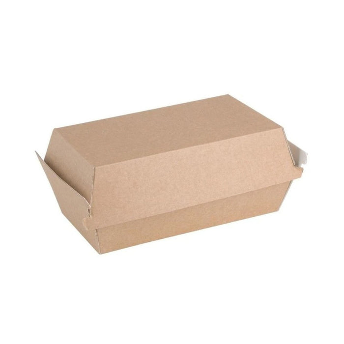 Boîte kebab et sandwich en carton kraft micro-cannelure, résistante et pratique, idéale pour la street food.