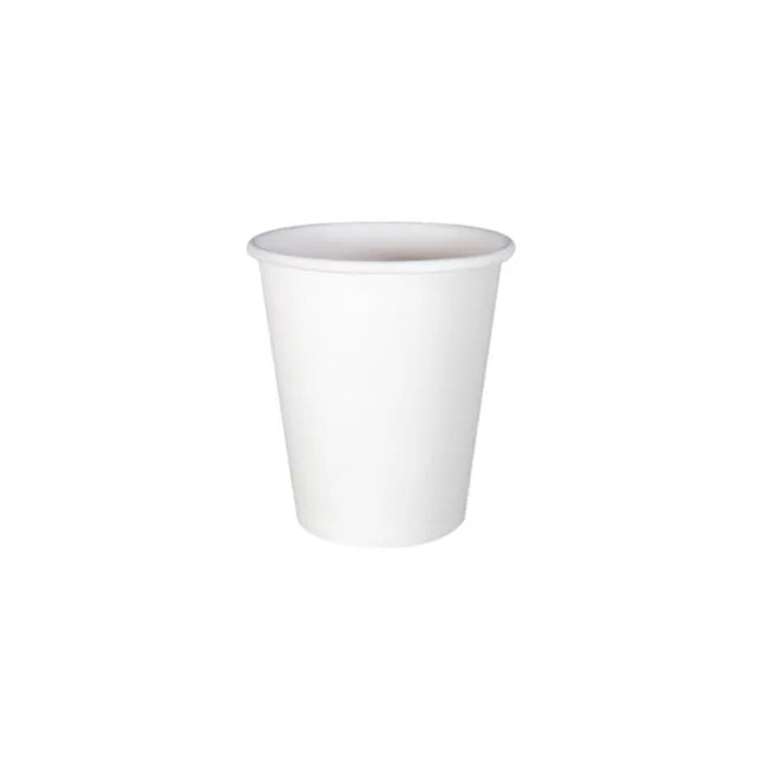 Gobelet en carton blanc 120 ml, idéal pour boissons chaudes et froides, parfait pour cafés et restaurants.