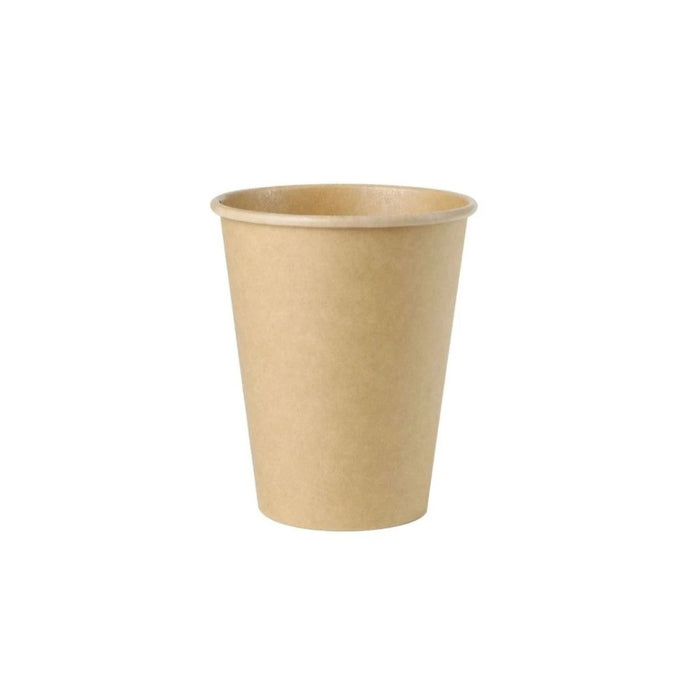 Gobelet en carton kraft 240 ml, idéal pour boissons chaudes et froides, parfait pour cafés et restaurants.