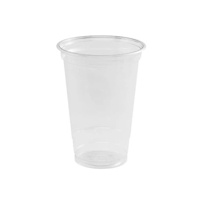 Gobelet en plastique PET 470 ml, idéal pour boissons froides volumineuses, smoothies et cafés glacés.