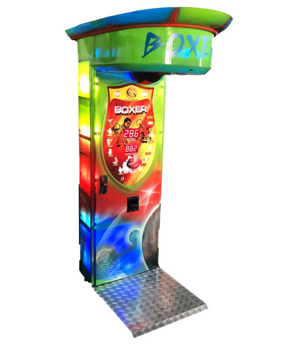 Machine à coup de poing forain Boxer Galaxy de la marque Progames.