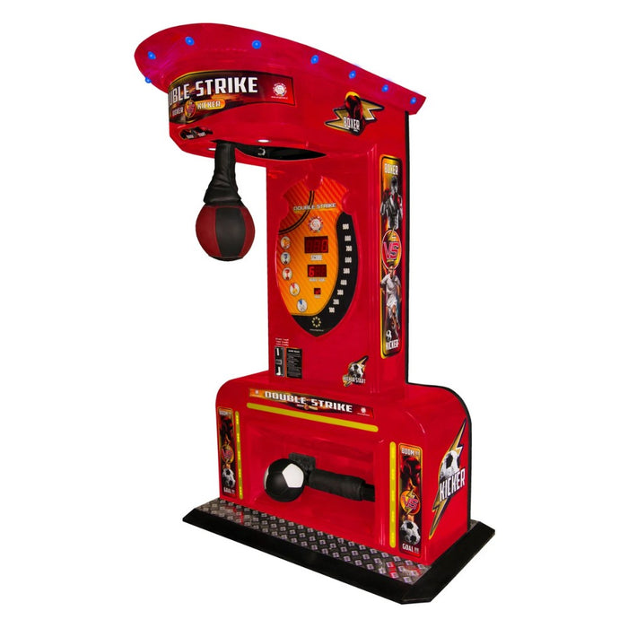 Machine à coup de poing et coup de pied Boxer Double strike rouge de la marque Progames.