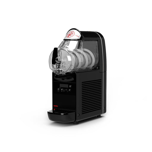 Modèle noir MiniGEL Plus 1x6L – machine à glace italienne élégante et performante pour comptoir restreint.