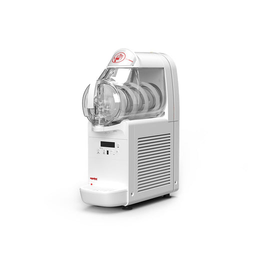 Machine MiniGEL Plus 1x6L pour glace italienne, crèmes froides et granités – compacte, élégante et performante, idéale pour les établissements exigeants.