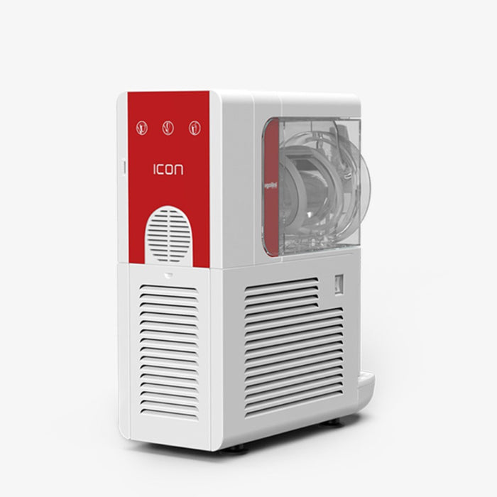 ICON 3 – machine à granita compacte 2,8 L vue de dos avec cuve transparente