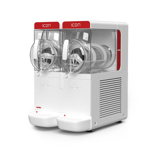ICON 6/2 – machine à granita 2 x 6 L vue de côté avec double cuve transparente