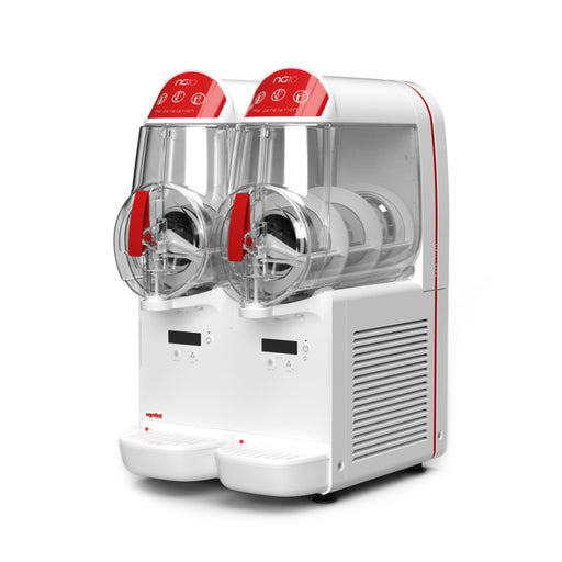 NG Easy 10/2 – machine à granita 2 x 10 L vue de côté avec double cuve