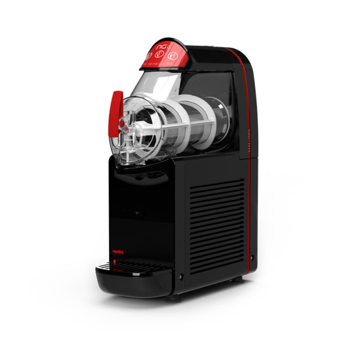NG Easy 6/1 – machine à granita 6 L version noire vue de côté avec cuve lumineuse
