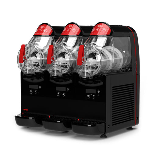 NG Electronic 6/3 – machine à granita 3 x 6 L version noire vue de côté