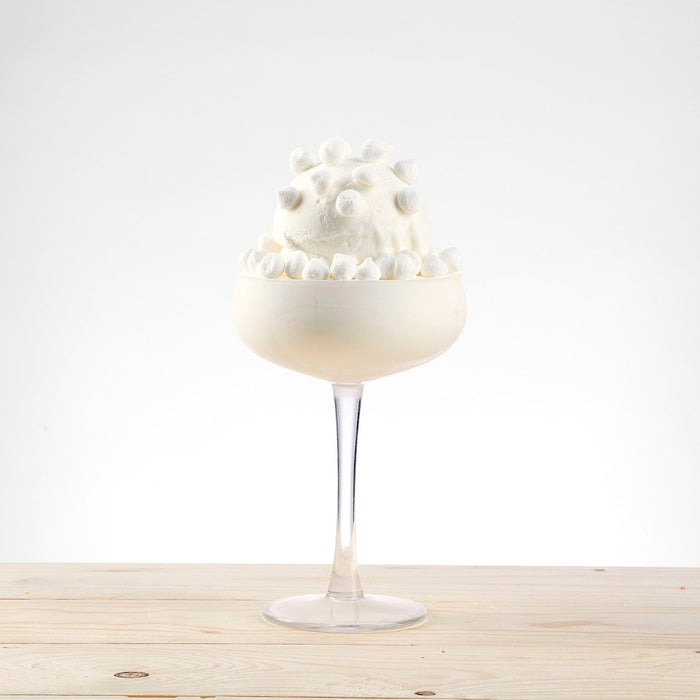 Topping meringues blanches Arabeschi PreGel – décoration légère pour glace et desserts.
