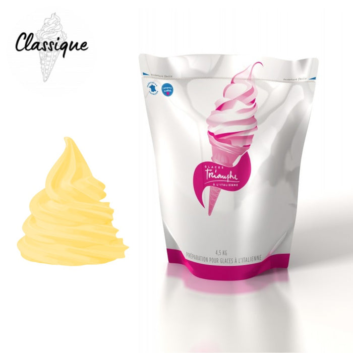 Poche souple de mix à glace liquide ANANAS Triomphe prête à l’emploi.