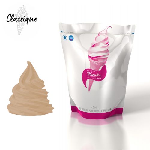 Poche souple de mix à glace liquide CAFÉ Triomphe prête à l’emploi.