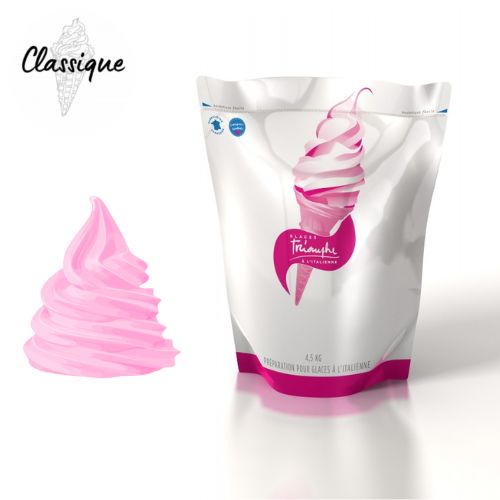 Poche de mix FRAISE Triomphe, prêt à l'emploi pour machines à glace italienne.