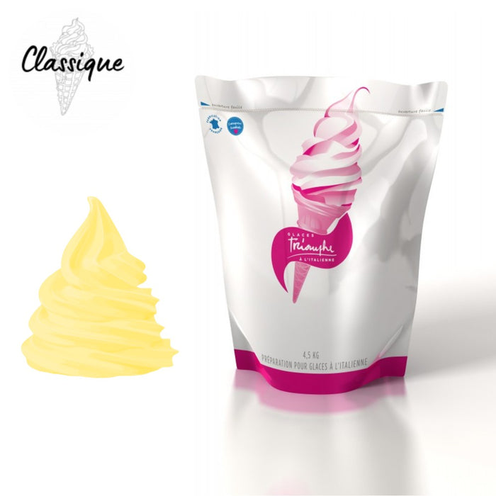 Poche souple de mix à glace liquide CITRON Triomphe prête à l’emploi.
