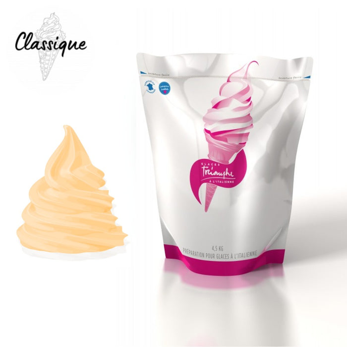 Poche souple de mix à glace liquide MELON Triomphe prête à l’emploi.