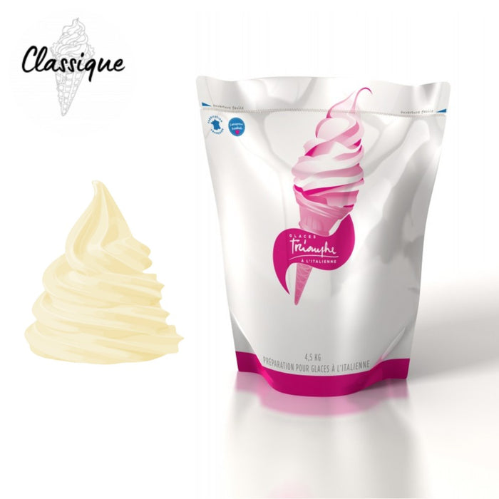 Poche souple de mix à glace liquide NOUGAT Triomphe prête à l’emploi.