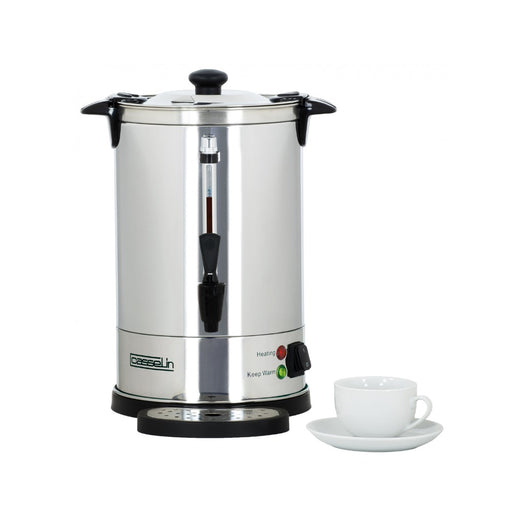 Percolateur inox 48 tasses – cuve 6,8 L avec sécurité double paroi