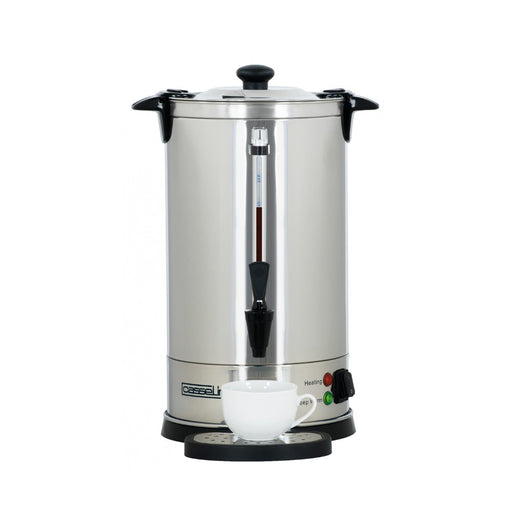 Percolateur inox 60 tasses – cuve 8,8 L double paroi avec robinet anti-goutte