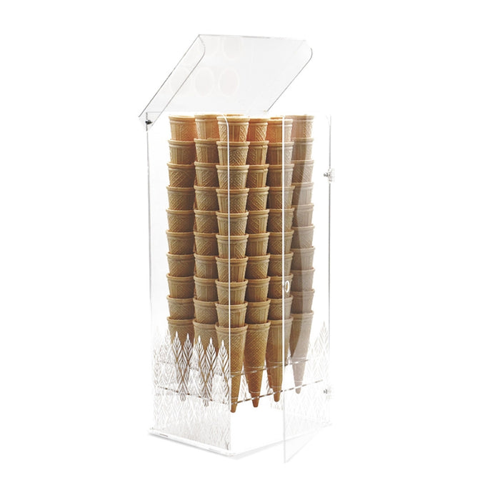 Porte-cône BRIO 12/A Professionnel en Plexiglass Transparent avec Couvercle et Porte - 12 Trous