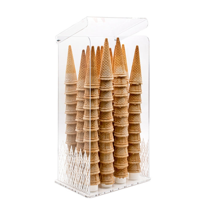 Porte-cône BRIO 12/C Professionnel en Plexiglass Transparent avec Cônes Téflon Retournés - 12 Emplacements
