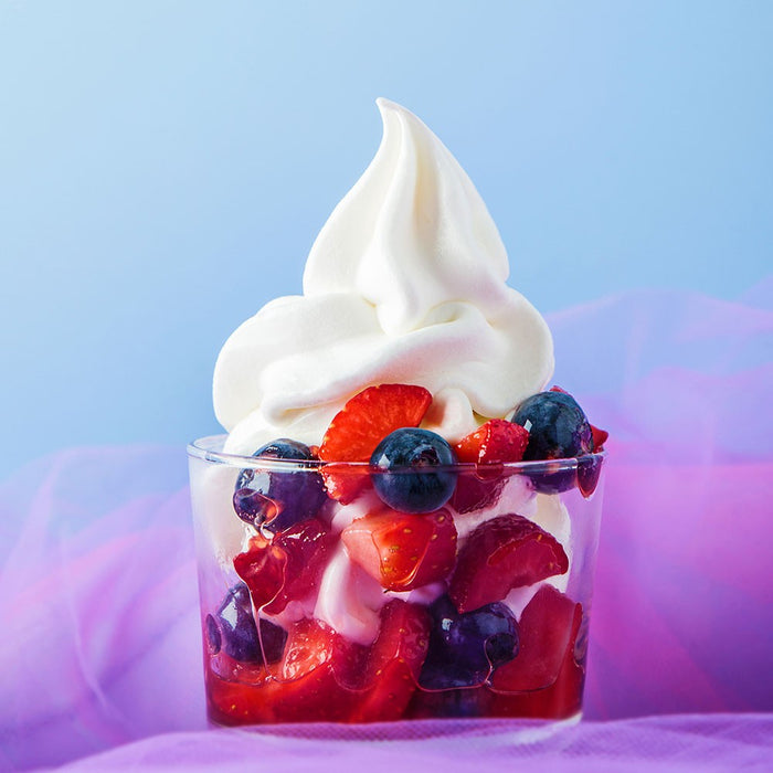 Glace à l’italienne Angel’s Yogurt – servie en pot.