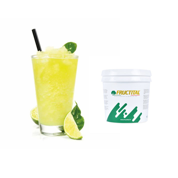 Base Grani Top Fructital dans un verre et
seau de pâte de 4 kg.