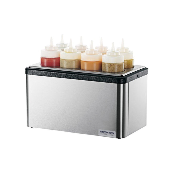 Station Froide 8 Bouteilles à Sauce Souples Tablecraft Server - 8x 16 oz
