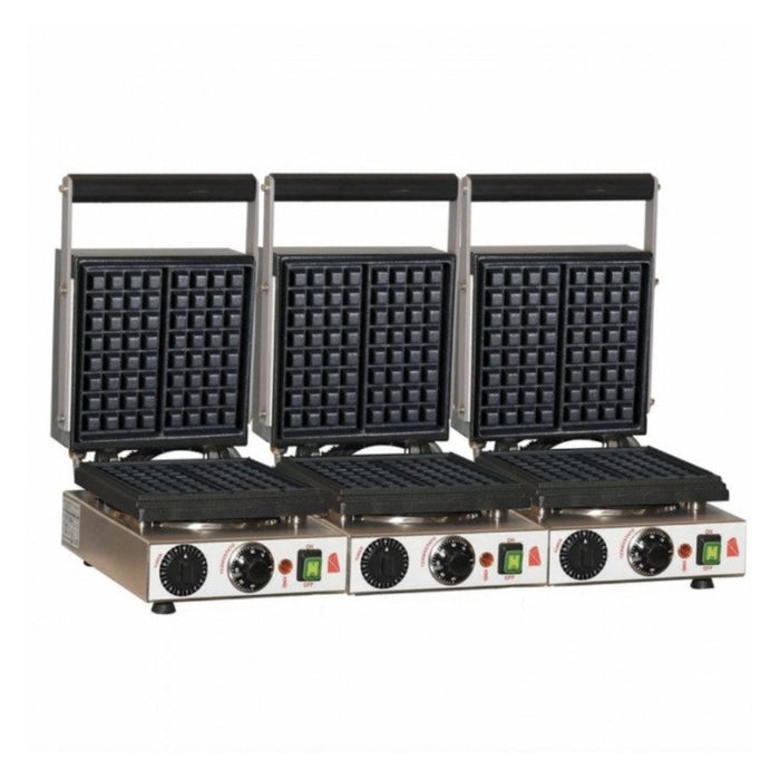 Triple Gaufrier professionnel S.A.R Varese pour Gaufre 4x8 avec Minuteurs