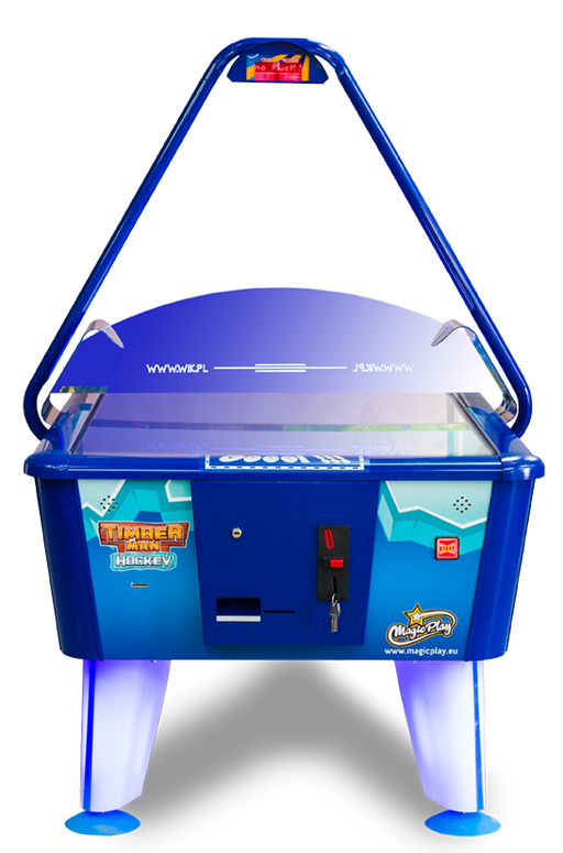 Vue de face du air hockey Timberman Hockey Gold de la marque Magic Play.