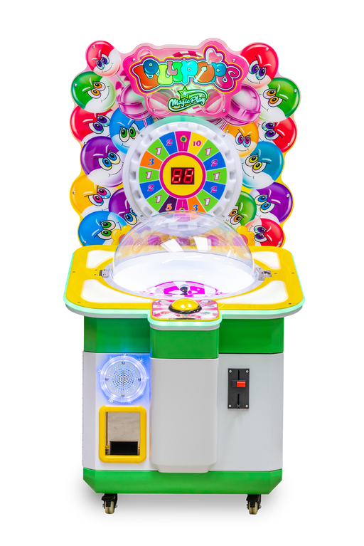 Vue de face du distributeur de lots Lollipops de la marque Magic Play.