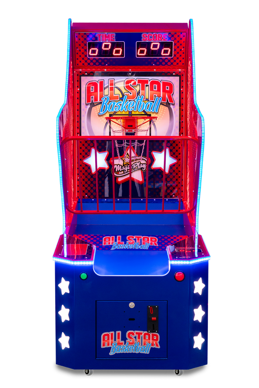 Vue de face du jeu de basket électronique All Star Basketball de la marque Magic Play.