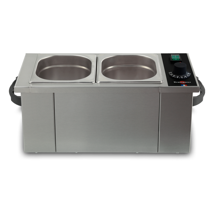 Bain-Marie électrique 2 Bacs GN 1/6 ou 1 bac GN 1/3 - 800w