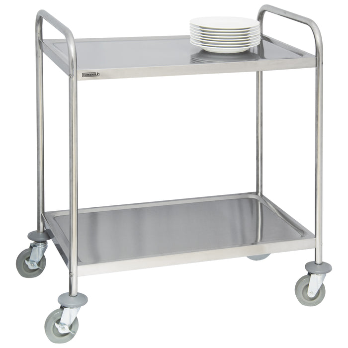 Chariot en inox 2 plateaux CCI2