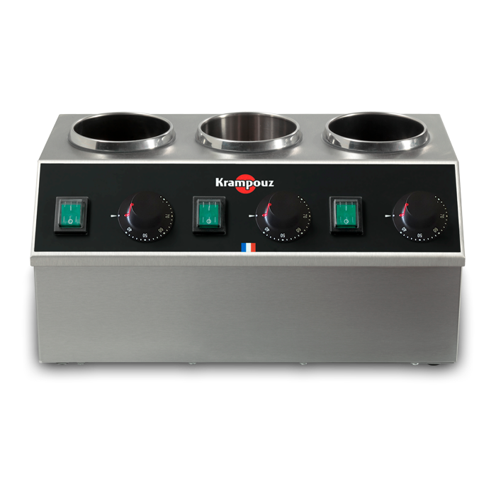 Chauffe-sauce triple en inox - 3x170w