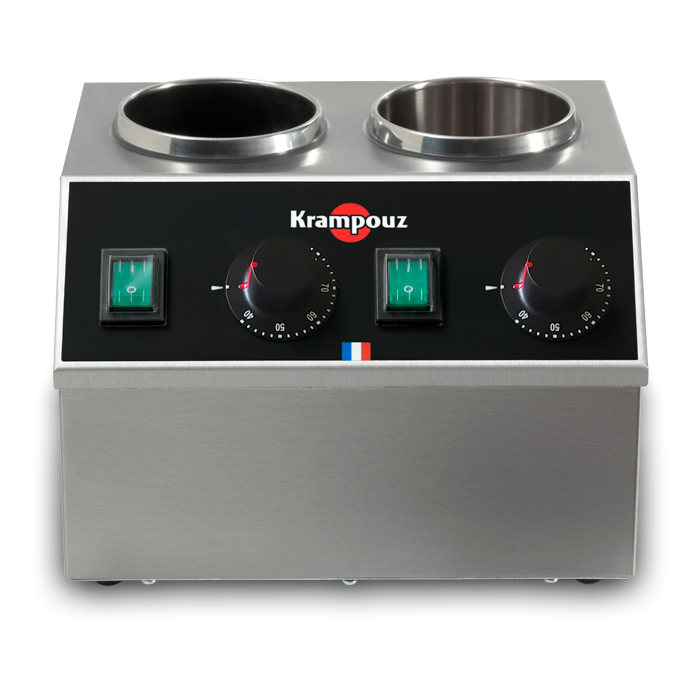 Chauffe-sauce double en inox - 2x170w