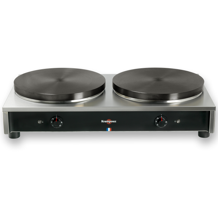 Crêpière électrique carrée double gamme confort - Ø35/Ø40cm - 220-240V/400V - 2x3000w/2x3600w