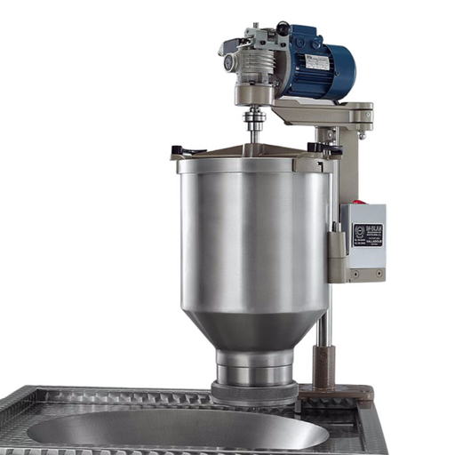 Cette machine est unique dans le marché, elle est capable de fabriquer 200 beignets par minute, grâce à son système de coupure automatique.